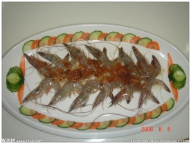蒜蓉蒸对虾