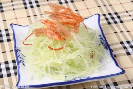 虾干炝青笋