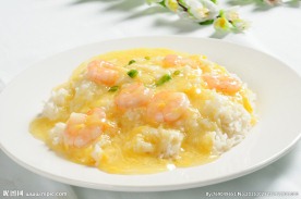滑蛋蝦仁飯