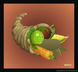 聚宝盆 感恩节 蔬菜 水果