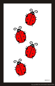 瓢虫 红色 黑 点 甲虫 矢量