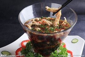 捞汁鹅掌