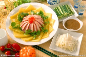 卷饼烧鹅脯