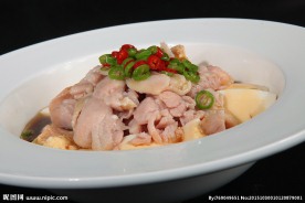 豆花油淋滑肉好
