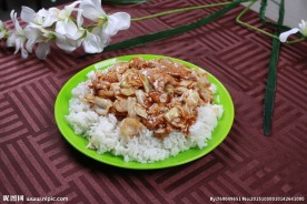 大头菜肉盖浇饭