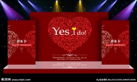 中国风婚礼背景