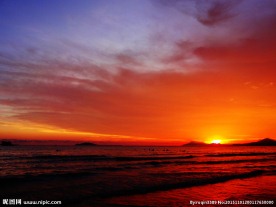 海景夕阳
