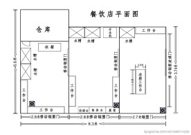 餐饮店 PSD设计 平面图
