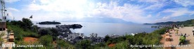 云南大理洱海双廊渔村全景