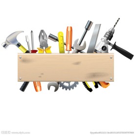 卡通五金工具设计矢量素材