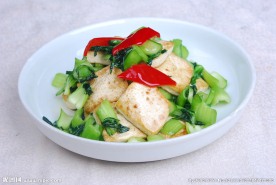 手捏菜煎豆腐