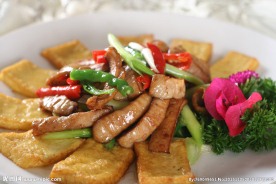 香煎豆腐肠头