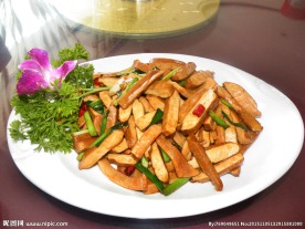 香葱爆豆干