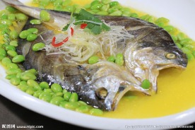 黄鱼鲞蒸毛豆