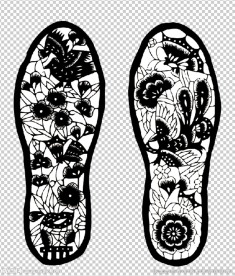 鞋垫绣花剪纸纹样