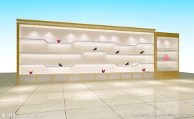 女鞋展柜模型