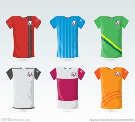 足球上衣设计矢量素材