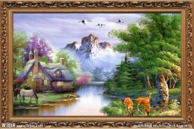 欧美油画乡村作品