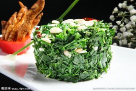 杏仁沙芥野菜