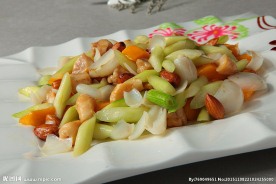 美国杏仁香芒炒鲍贝好