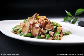 线椒榄菜炒鲍片