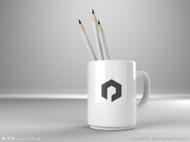 高端VI杯子设计模版样机智能贴