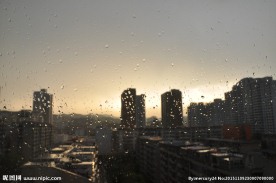 城市黄昏