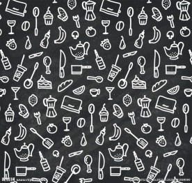 创意厨房元素背景矢量素材