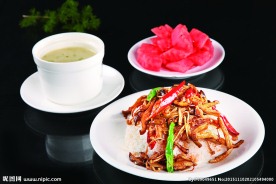 口味野山菌配饭
