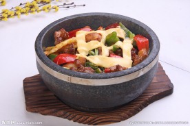 和风鸡肉芝士石锅饭