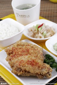 脆皮鸡腿饭套餐