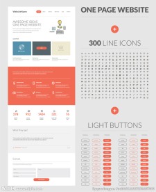 扁平化矢量网页素材