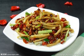 干煸茶树菇
