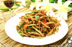 干煸茶树菇