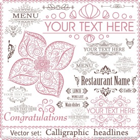 抽象花卉简约花纹