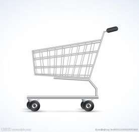 银色购物车