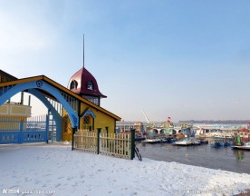 松花江冬景