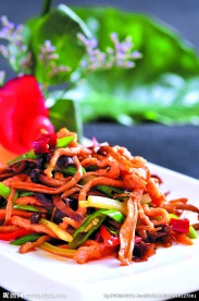 鲜茶树菇炒肉