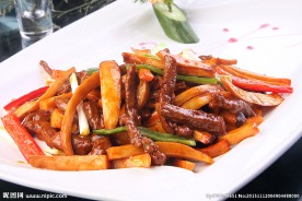杏鲍菇炒鸵鸟肉