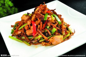 茶树菇炒鸡腿肉