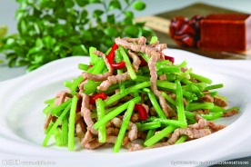 香芹炒肉丝
