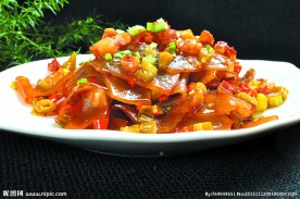 农家粉皮炒肉沫