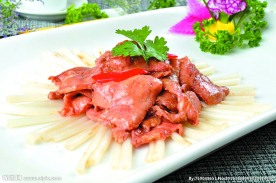 花生芽炒牛爽肉