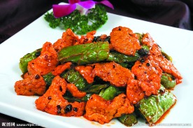 虎皮尖椒炒驴肉