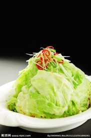 白灼西生菜