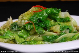 白煮生菜