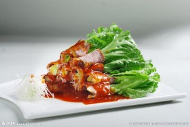 生菜牛肉卷