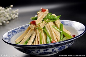 荷兰豆拌腐竹