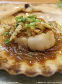 铁板扇贝