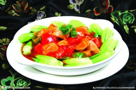 西红柿面筋烧青菜